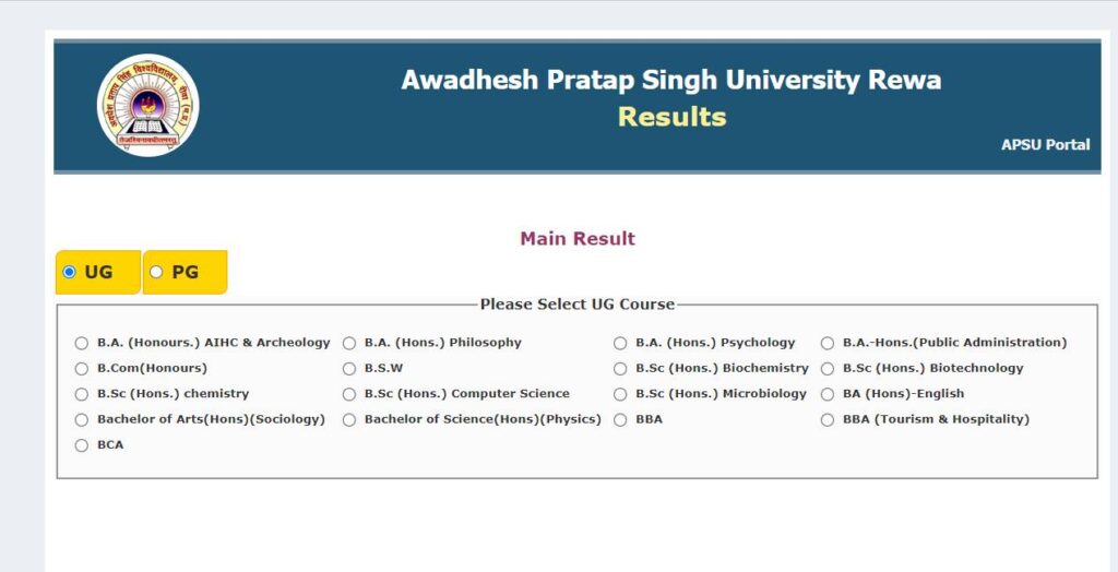 Checking APSU Results Online