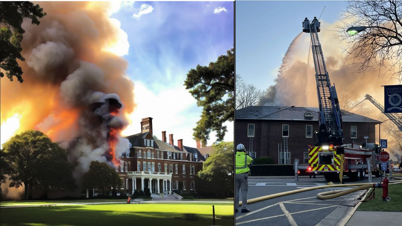 Hampton University Campus Fire