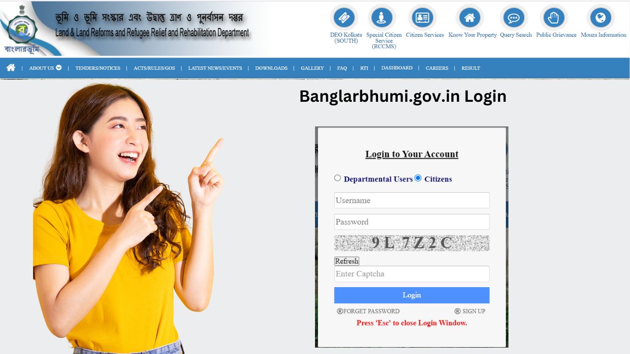 Banglarbhumi.gov.in Login