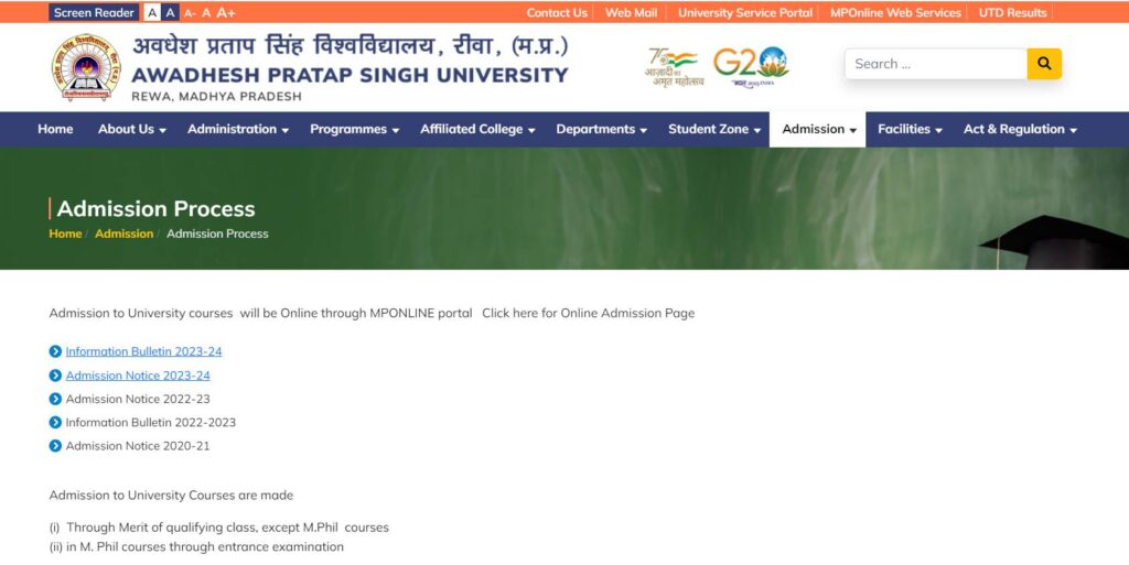 How To Apply For Admission To Apsurewa.Ac.In