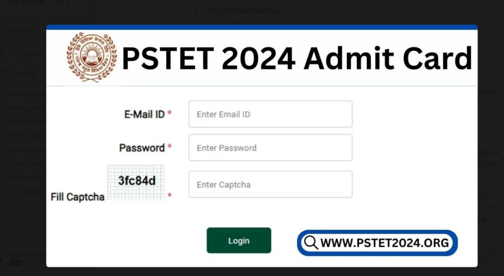 How To Download PSTET Admit Card 2024 From Pstet.Pseb.Ac.In
