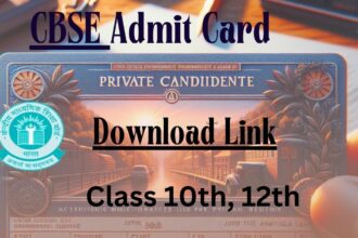 CBSE Private Candidate Admit Card Class 10th, 12th Download Link