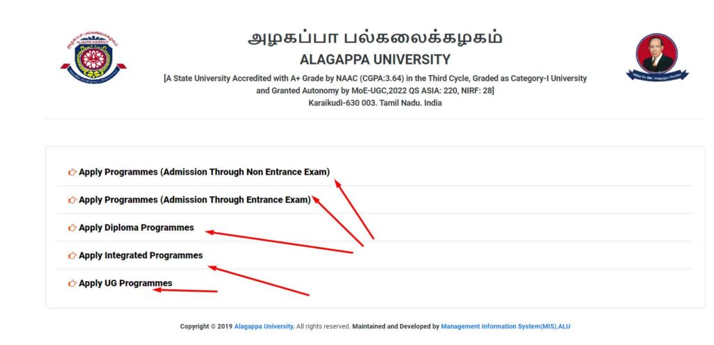 How To Apply Online Alagappa University Admission 2024-25