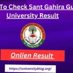 How To Check Sant Gahira Guru University Result Login