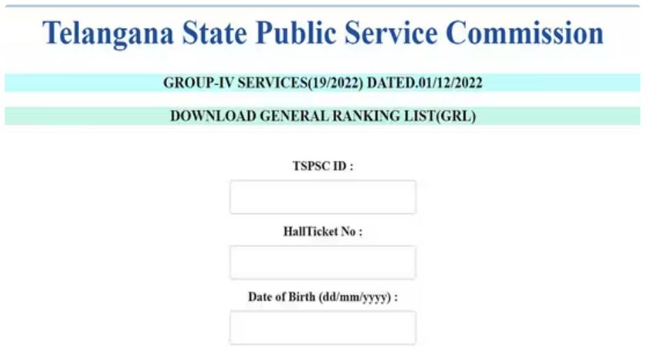 How To Check TSPSC Group 4 Result 2024