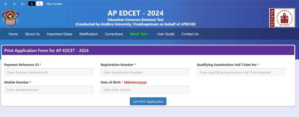 How To Download the APEdCET 2024 Admit Card/ Hall Ticket
