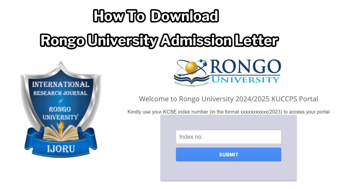 How To Rongo University Admission Letter Download