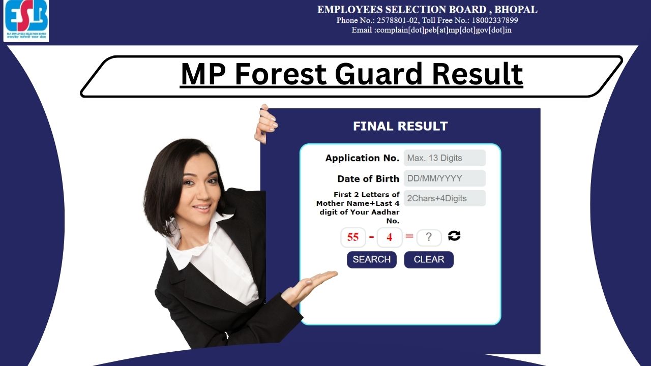MP Forest Guard Result @ MPPEB Vanrakshak, Merit List At Esb.mp.gov.in
