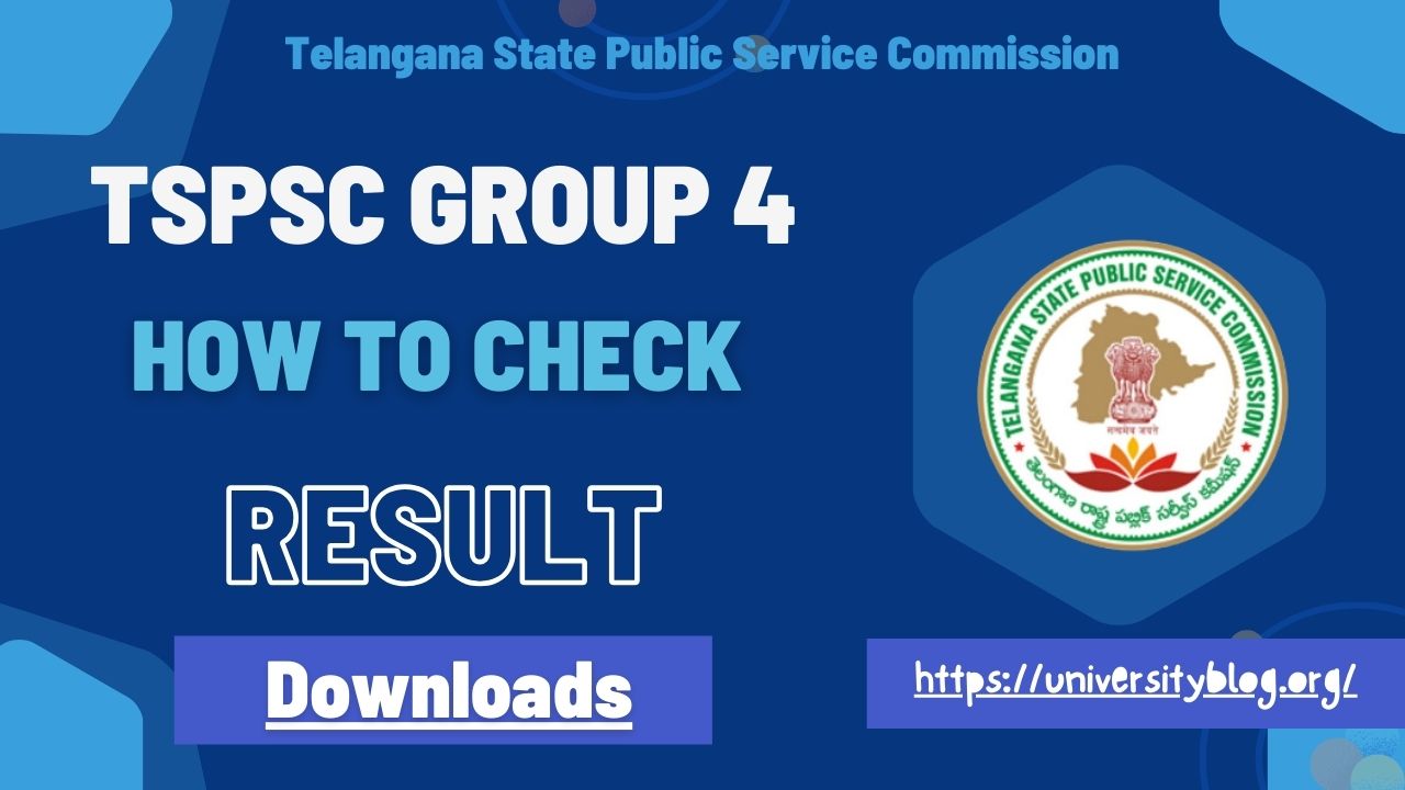TSPSC Group 4 Result 2024 Release Date, Merit List, Here @ tspsc.gov.in