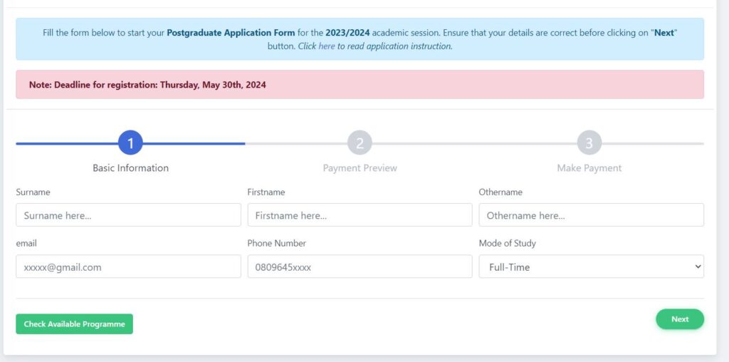 University Of Abuja Postgraduate Admission List 2024