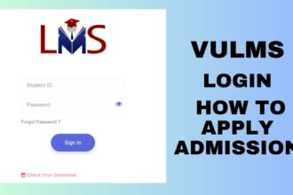 Vulms Login How To Apply Admission
