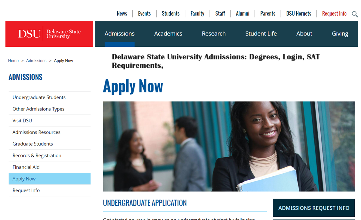 Delaware State University Admissions Degrees, Login, SAT Requirements,
