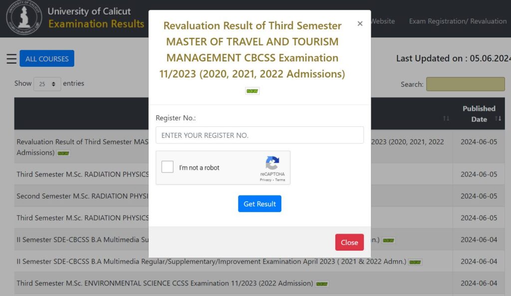 How To Check Calicut University Results