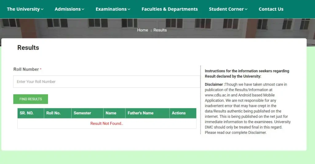 How Can I Check My CDLU Result Online